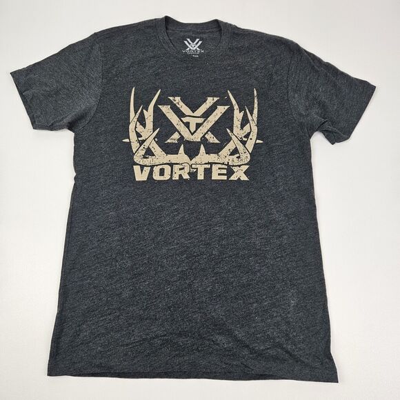 Vortex Optics T-Shirt Men's Small Gray Heather Short‎ Sleeve Crew Neck Graphic - Picture 1 of 7